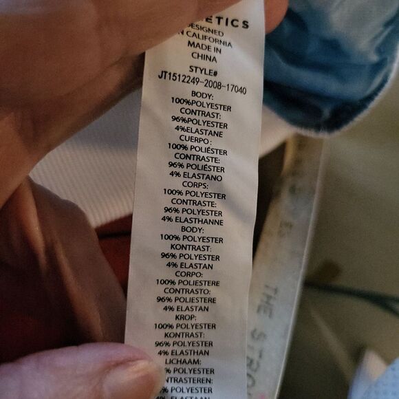 Fabletics pretty island print blue jacket - Picture 10 of 10